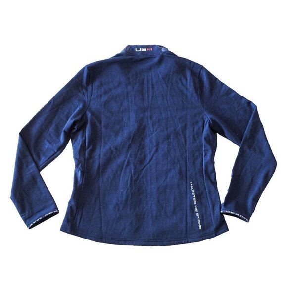 Ralph Lauren RLX Women’s Ryder Cup Team USA Full Zip Jacket Navy/Camo Large NEW - Picture 6 of 12